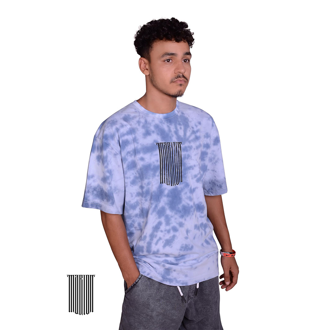 تي شيرت أوفر سايز - أزرق