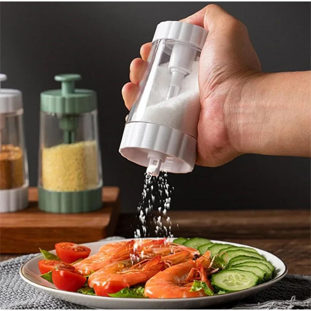 موزع توابل بلاستيك - أبيض