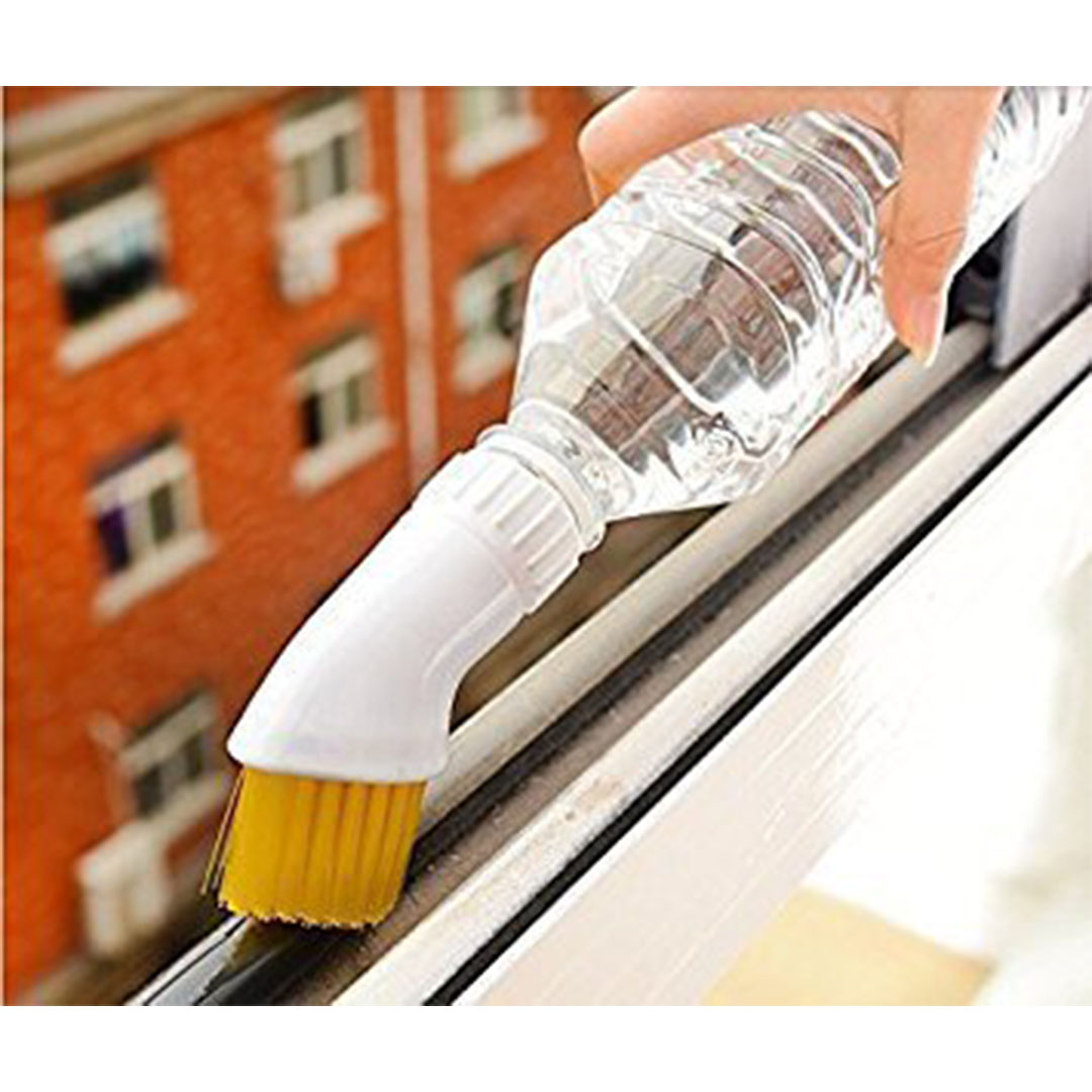 فرشاة تنظيف بديل غطاء الزجاجة - أبيض / أصفر