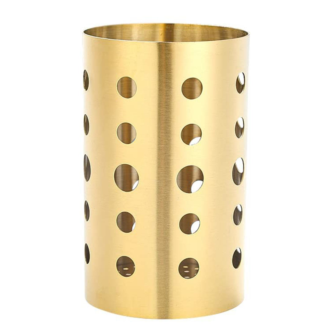 حامل ومصفاة ادوات الطعام - ذهبي