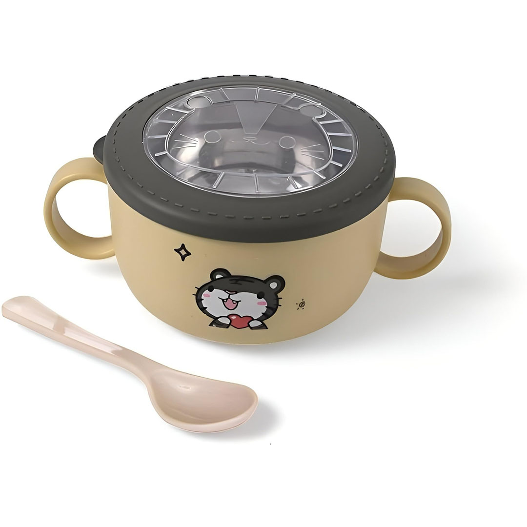 لانش بوكس شكل بولة للنودلز - أصفر