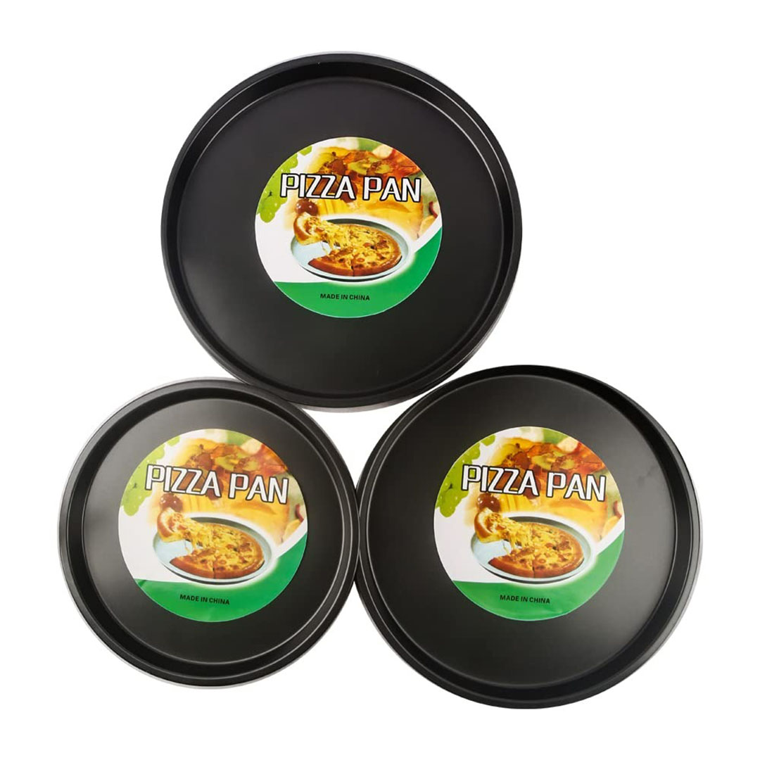 طقم صواني بيتزا 3*1 - أسود
