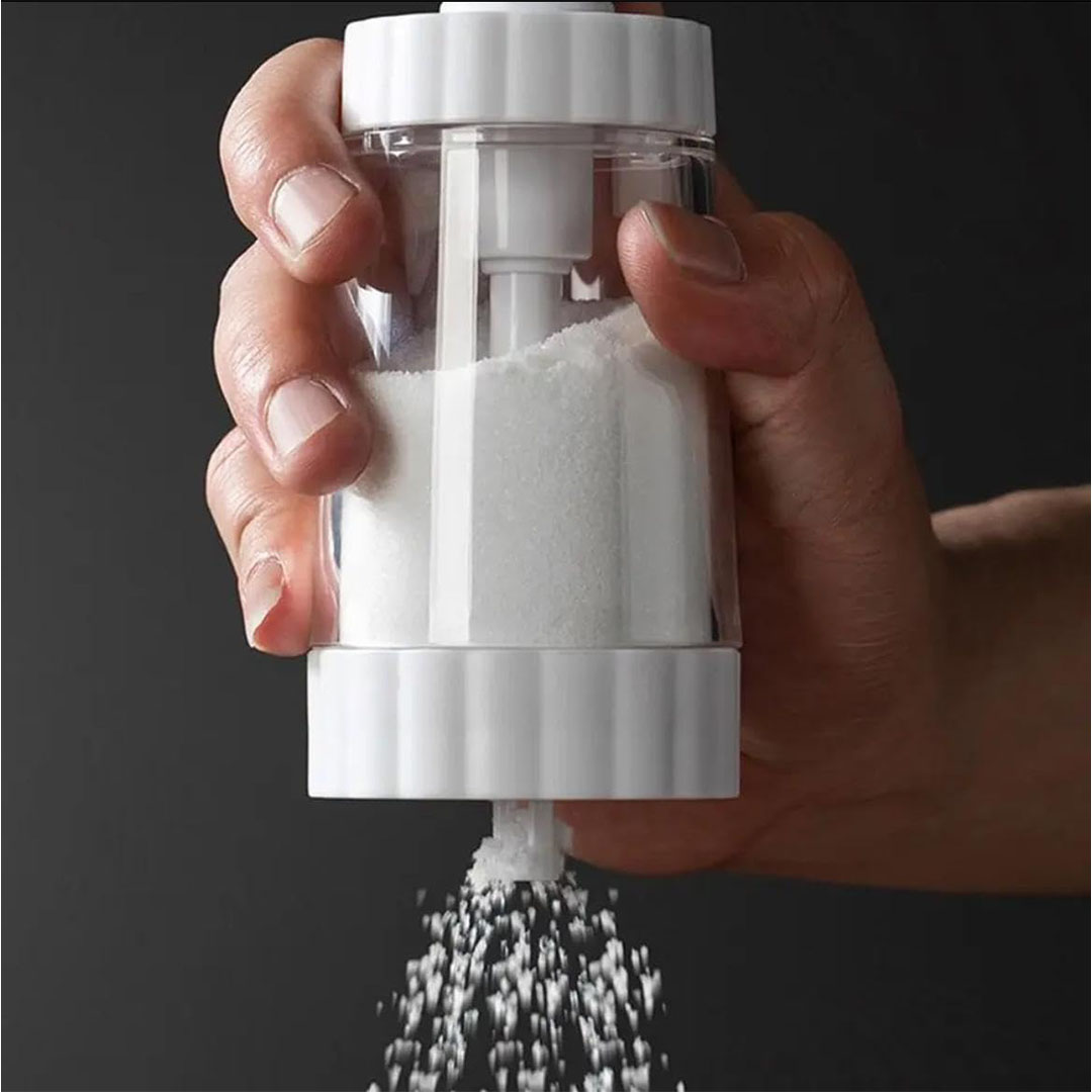 موزع توابل بلاستيك - أبيض