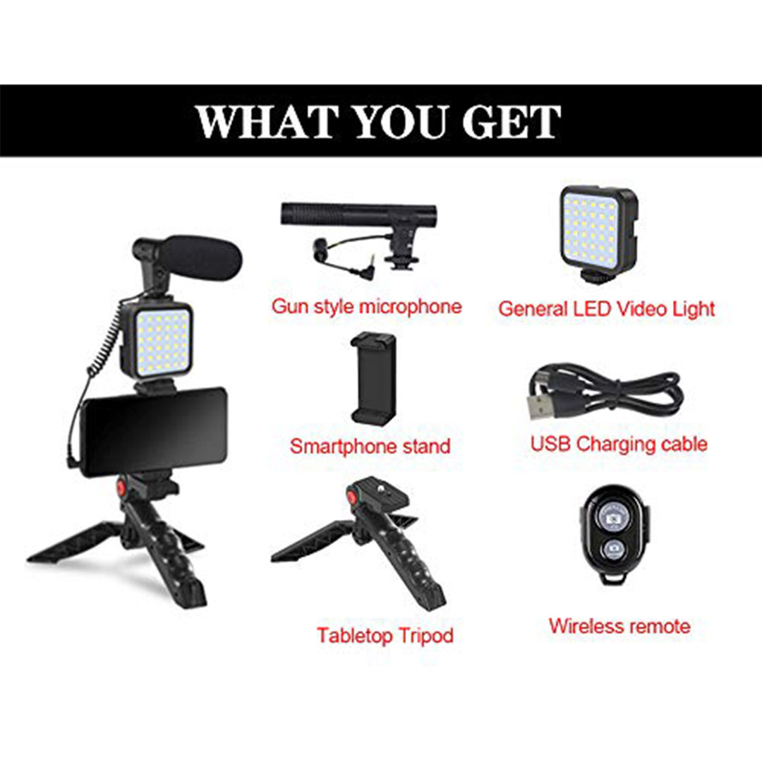 حامل ثلاثي للكاميرا - 6*1 - أسود