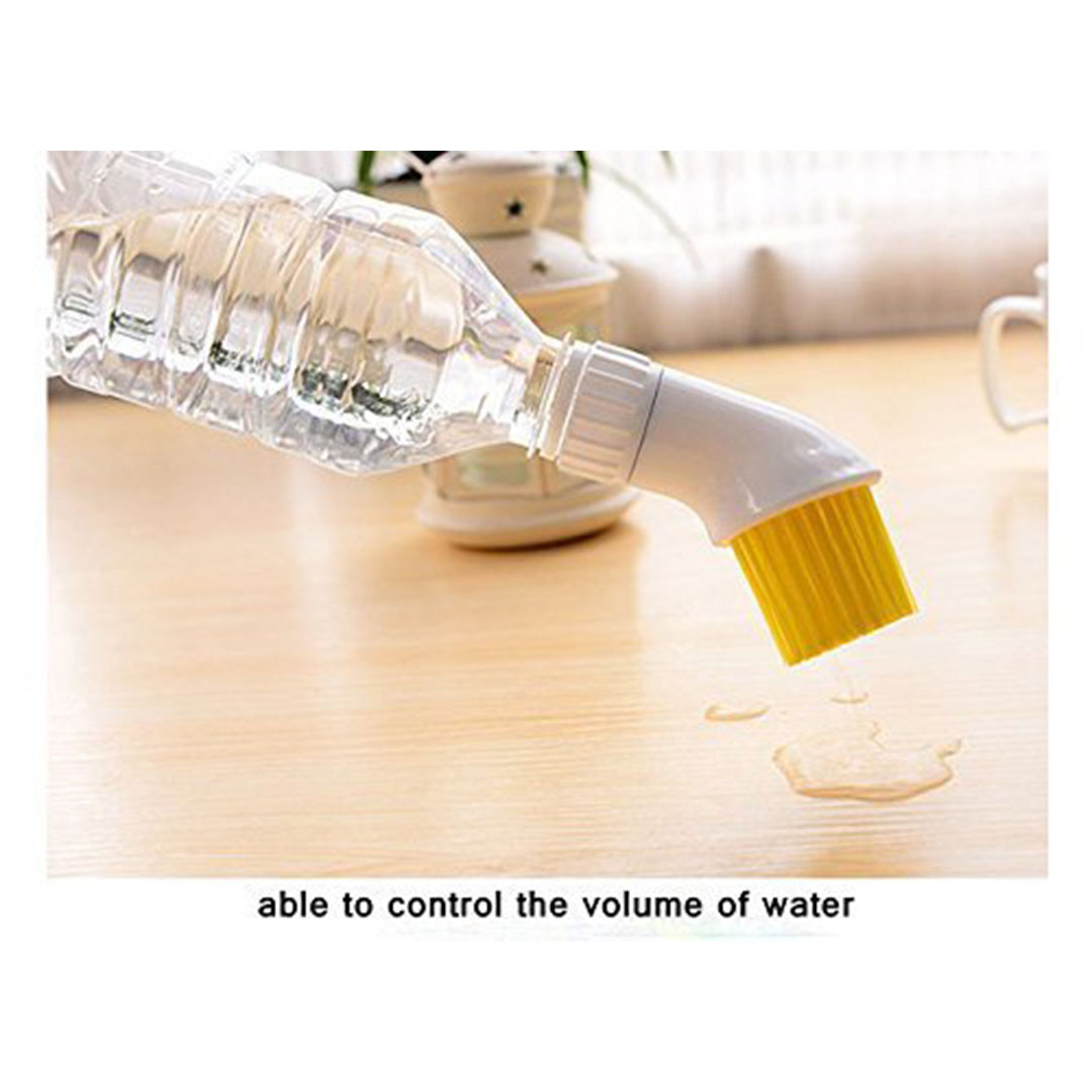 فرشاة تنظيف بديل غطاء الزجاجة - أبيض / أصفر