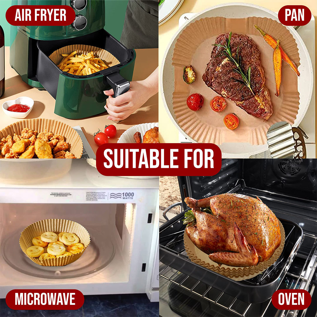 ورق للقلاية الهوائية - 20*20 - 100 قطعة