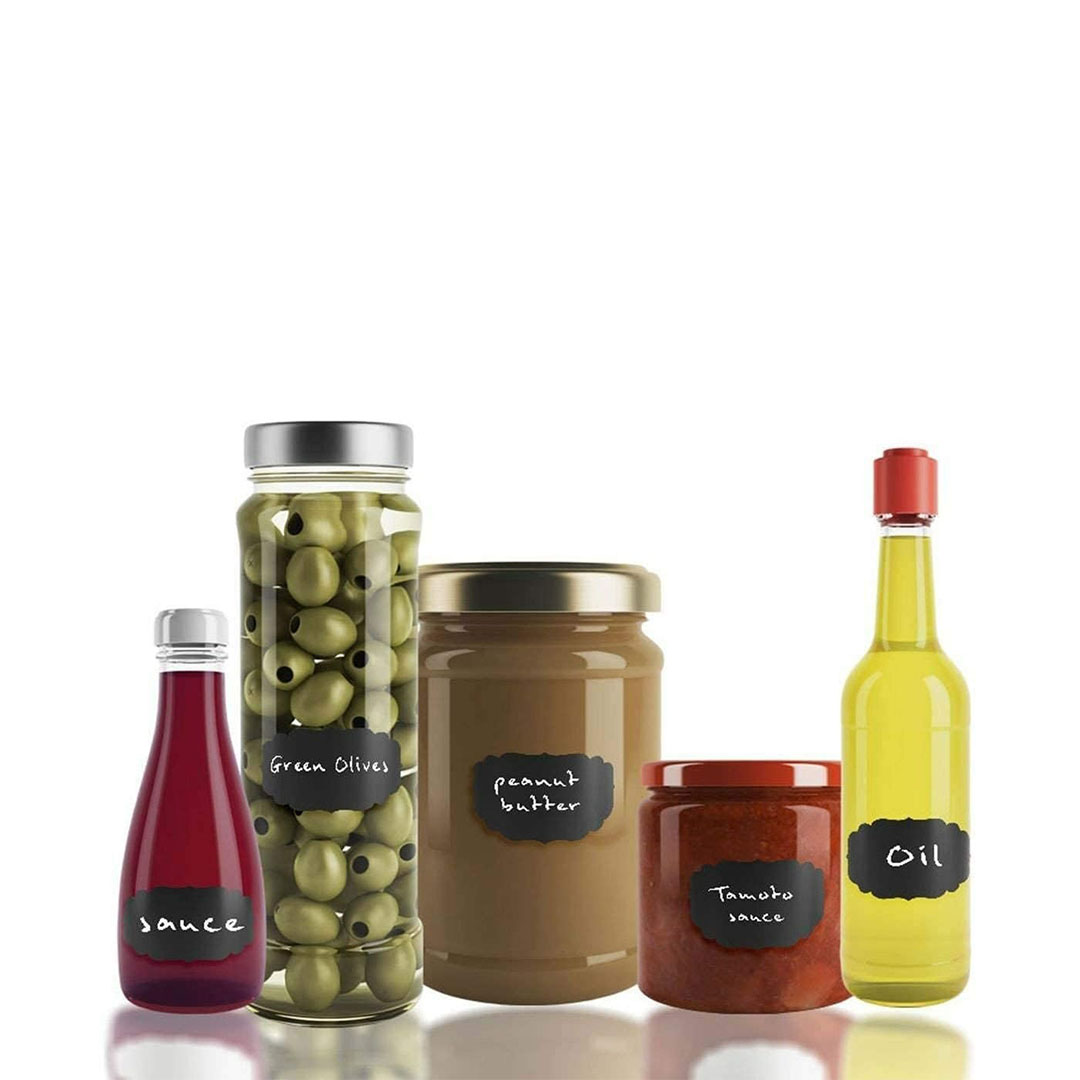 ستيكر توابل مع قلم - 60 قطعه - أسود