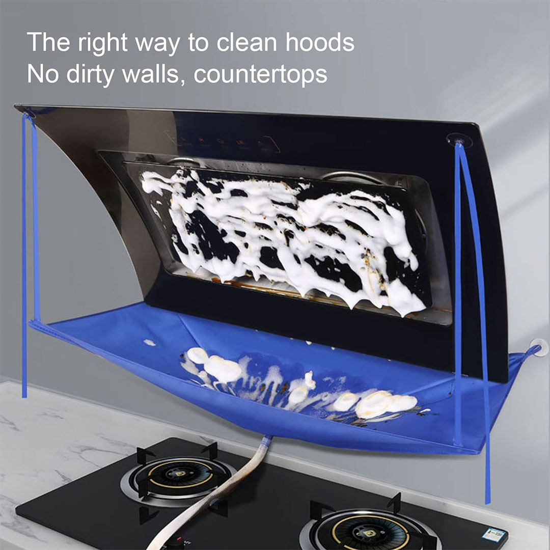 غطاء لسهولة تنظيف شفاط المطبخ - أزرق