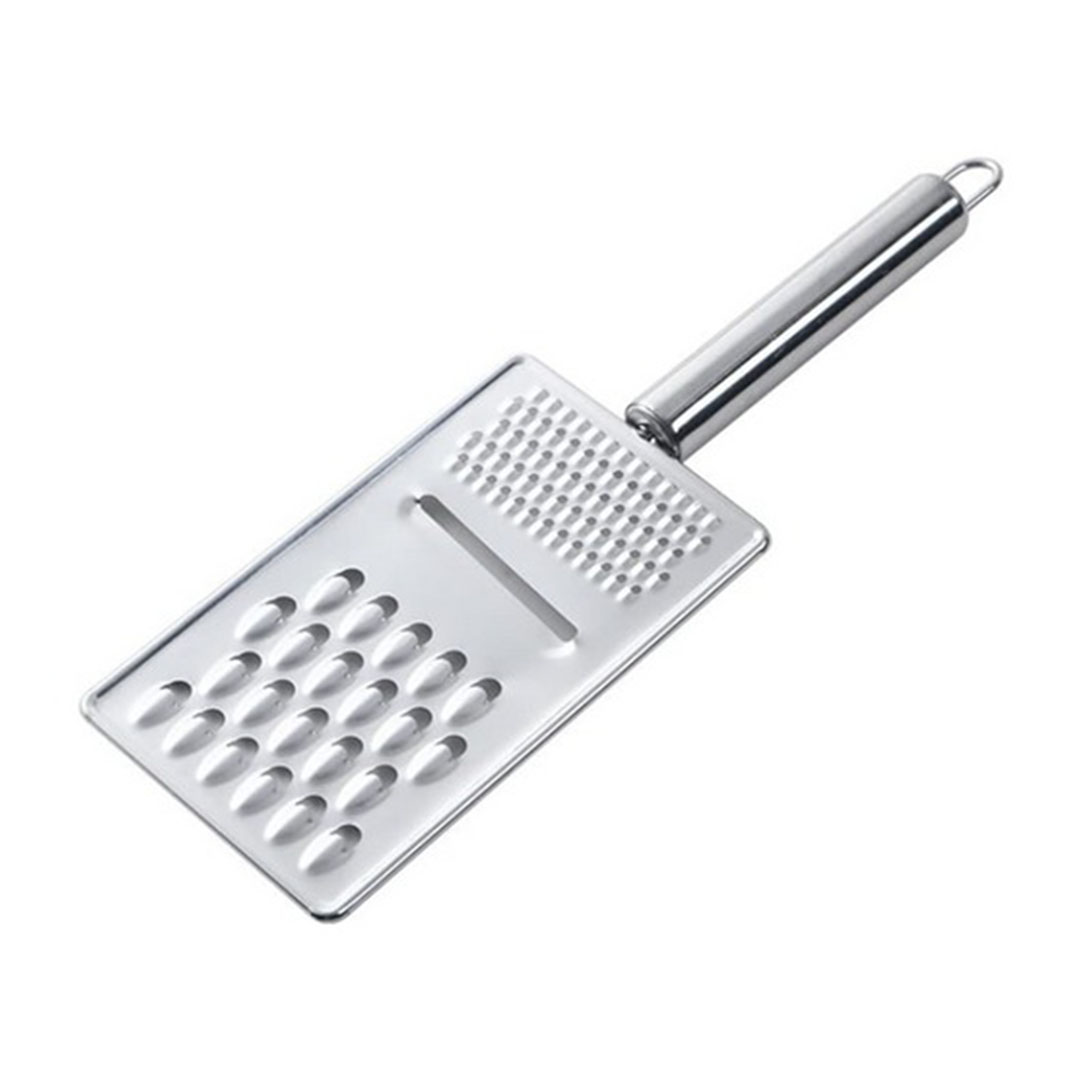 قطاعة و مبشرة للخضروات والجبن الستانلس ستيل - فضي