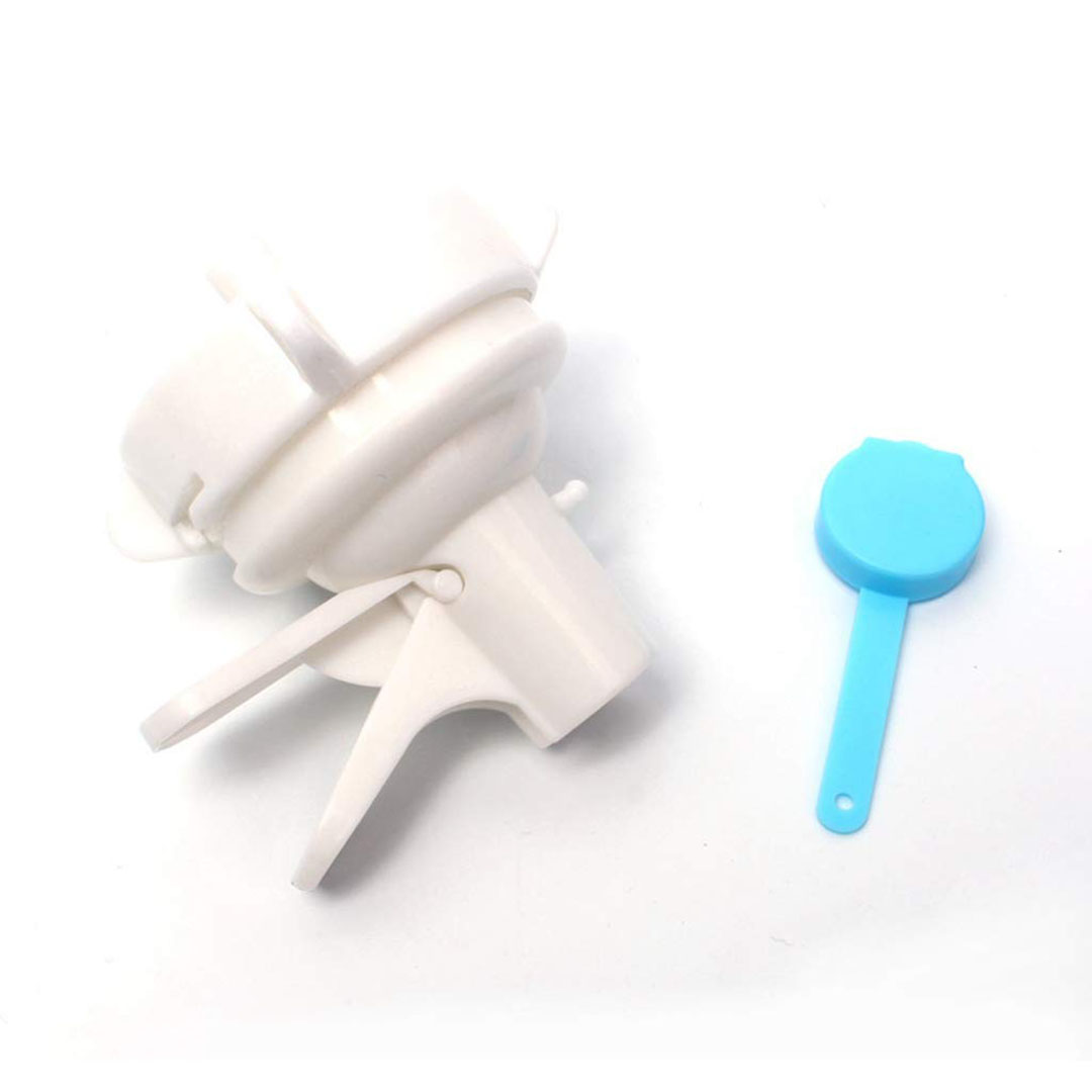 موزع مياه الشرب يدوي - بلاستيك - أبيض