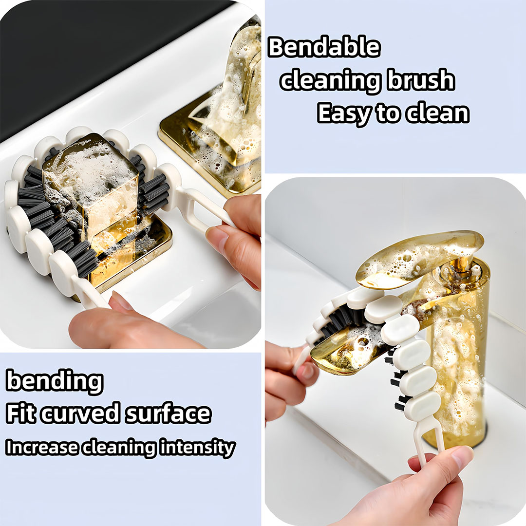 فرشاة تنظيف للاماكن الضيقة - أبيض