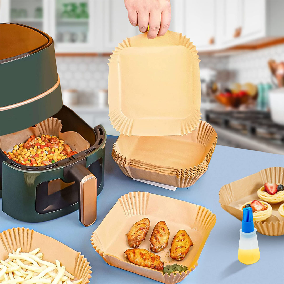 ورق للقلاية الهوائية - 20*20 - 100 قطعة