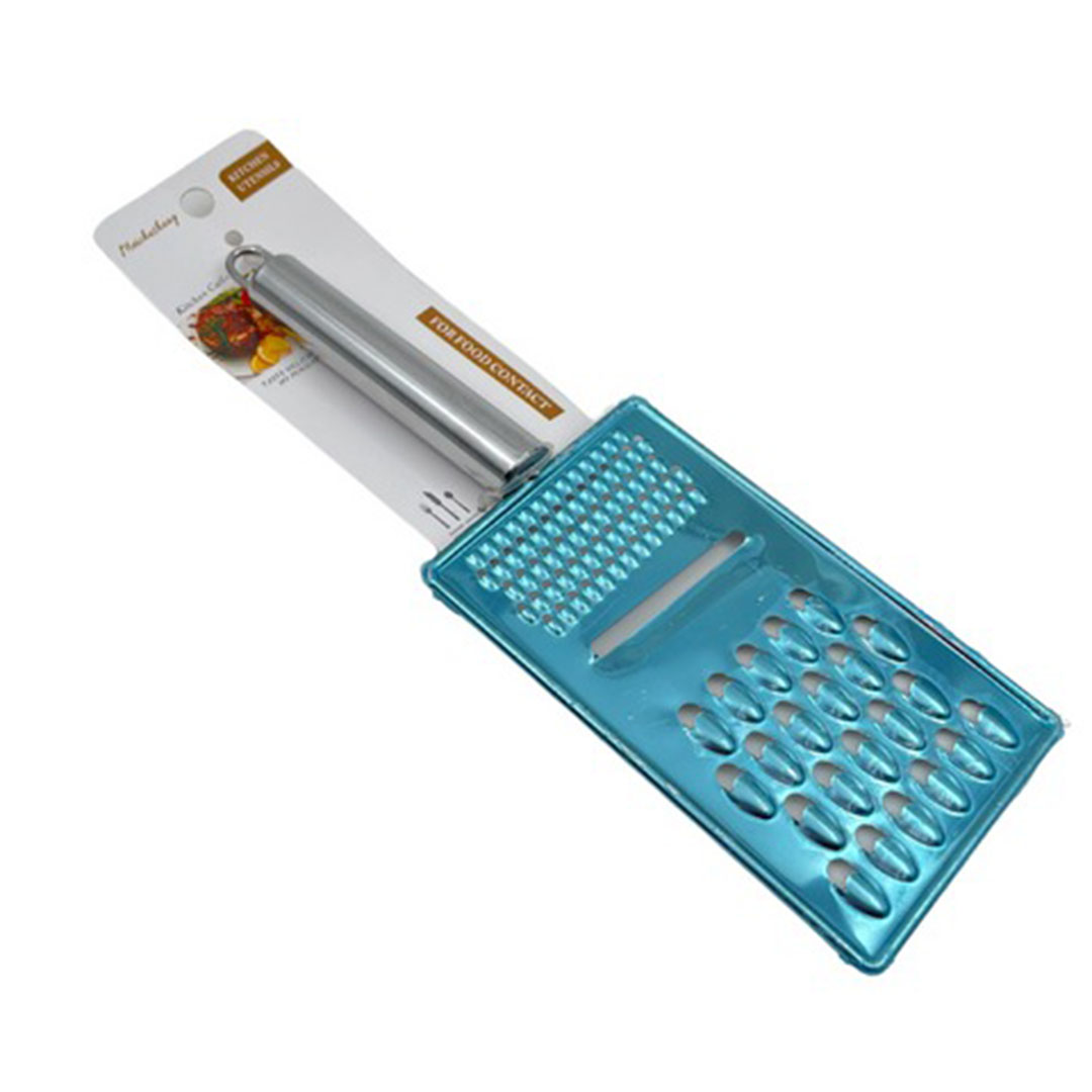 قطاعة و مبشرة للخضروات والجبن الستانلس ستيل - فضي