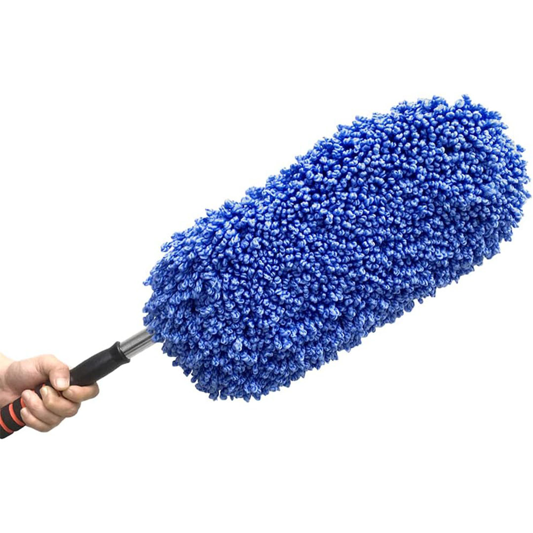 فرشة تنظيف السيارة - أزرق/أسود