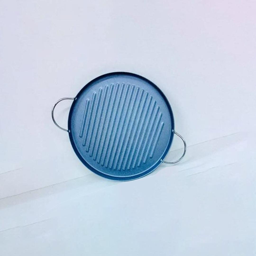 جريل جرانيت مدورة - 29 سم - أزرق