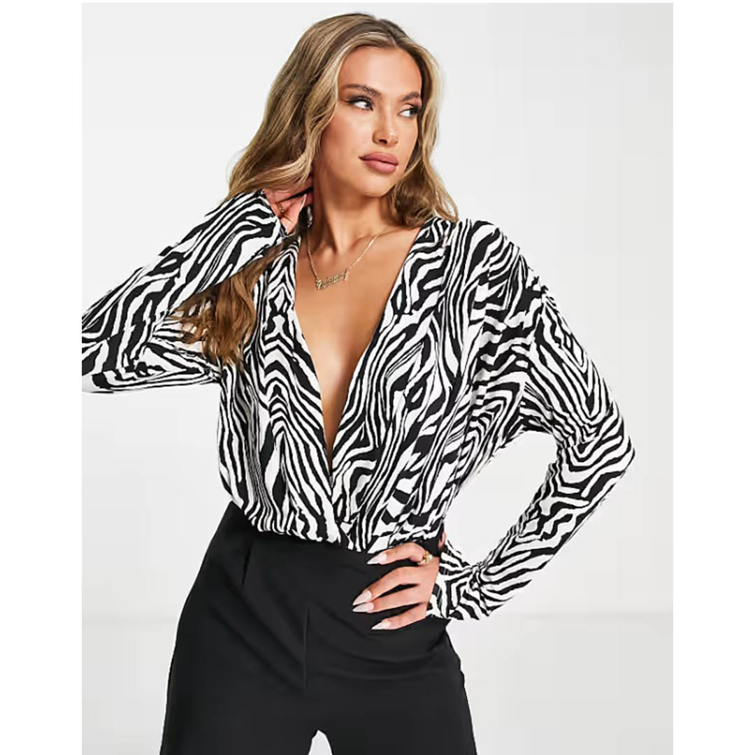 بدي سوت بأكمام طويلة - زيبرا