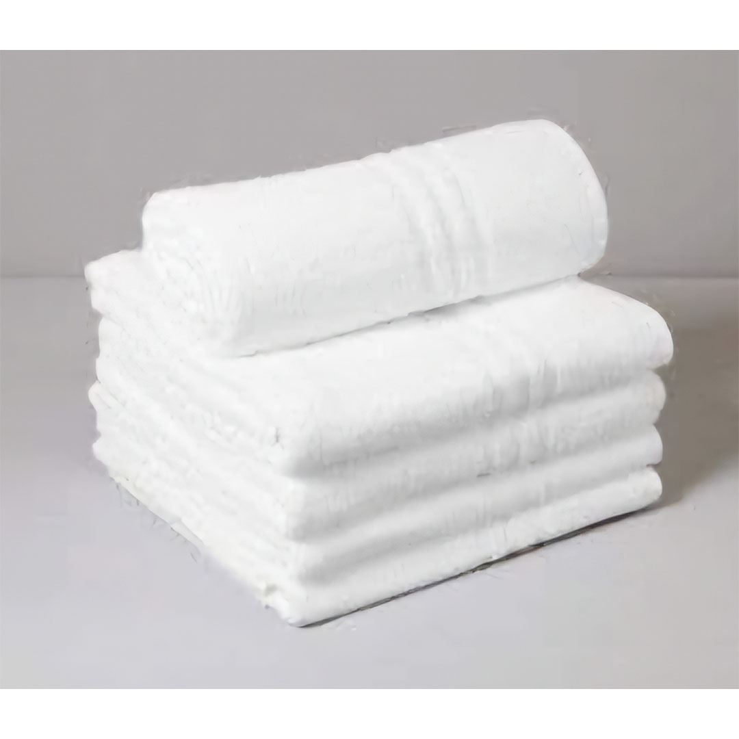 فوطة جيم قطن طبي - 50×70 سم - 2 قطعة - أبيض