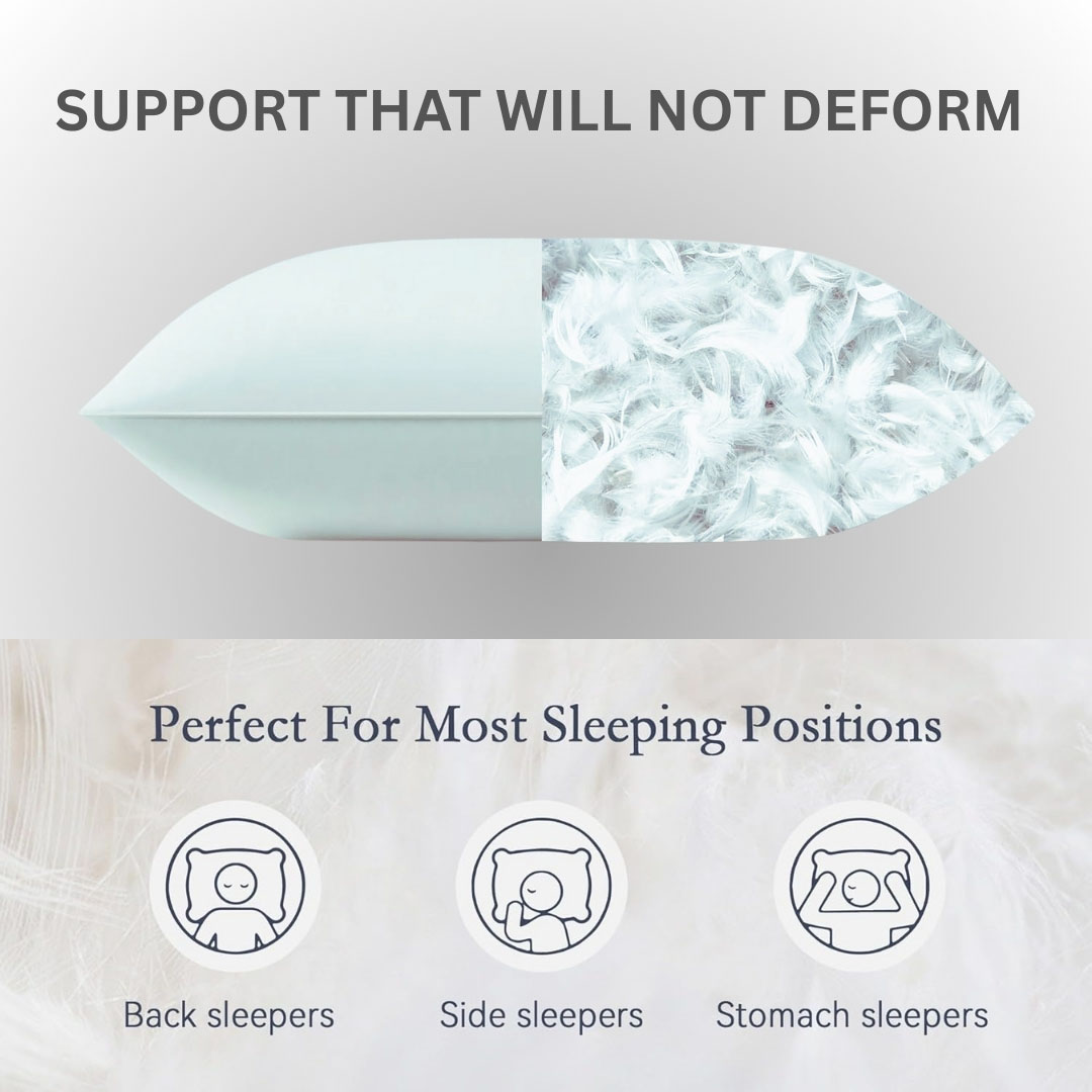 مخده فايبر هولو فيرجن من ريتش هوم  - 50*70 سم - 2 قطعة