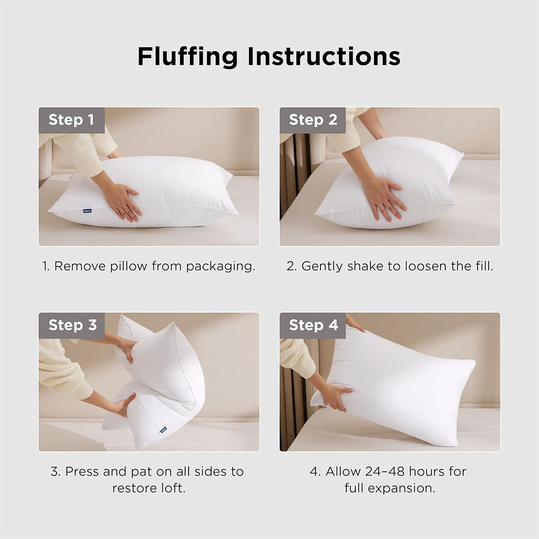 مخده فايبر هولو فيرجن من ريتش هوم  - 50*70 سم - 2 قطعة