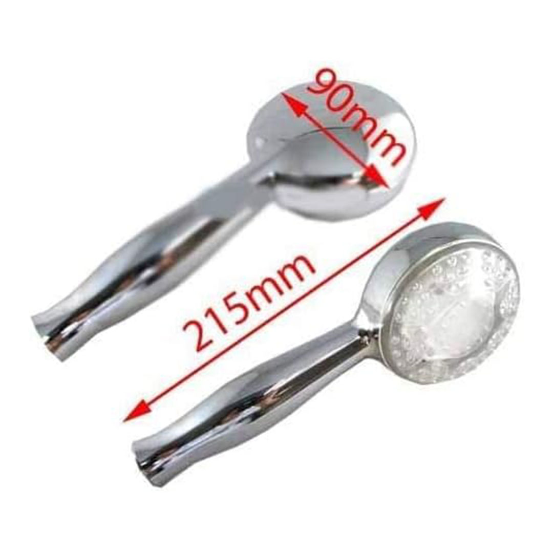 سماعة دش مضيئة - فضي