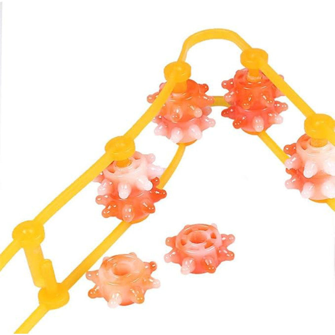 أداة تدليك الظهر المحمولة باليد - برتقالي