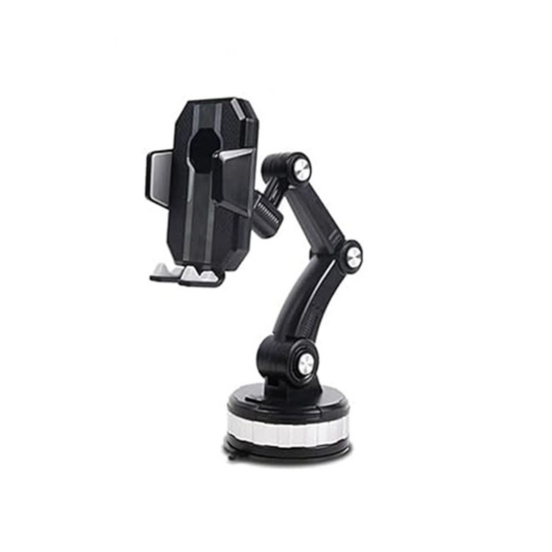 حامل موبايل للسيارة قابل للدوران - أسود