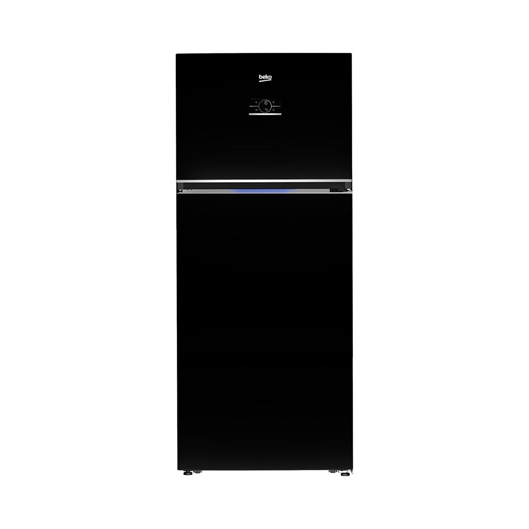 ثلاجه 2 باب بيكو 590 لتر نوفروست - شاشة ديجيتال - انفرت - أسود - B3RDNE590ZB