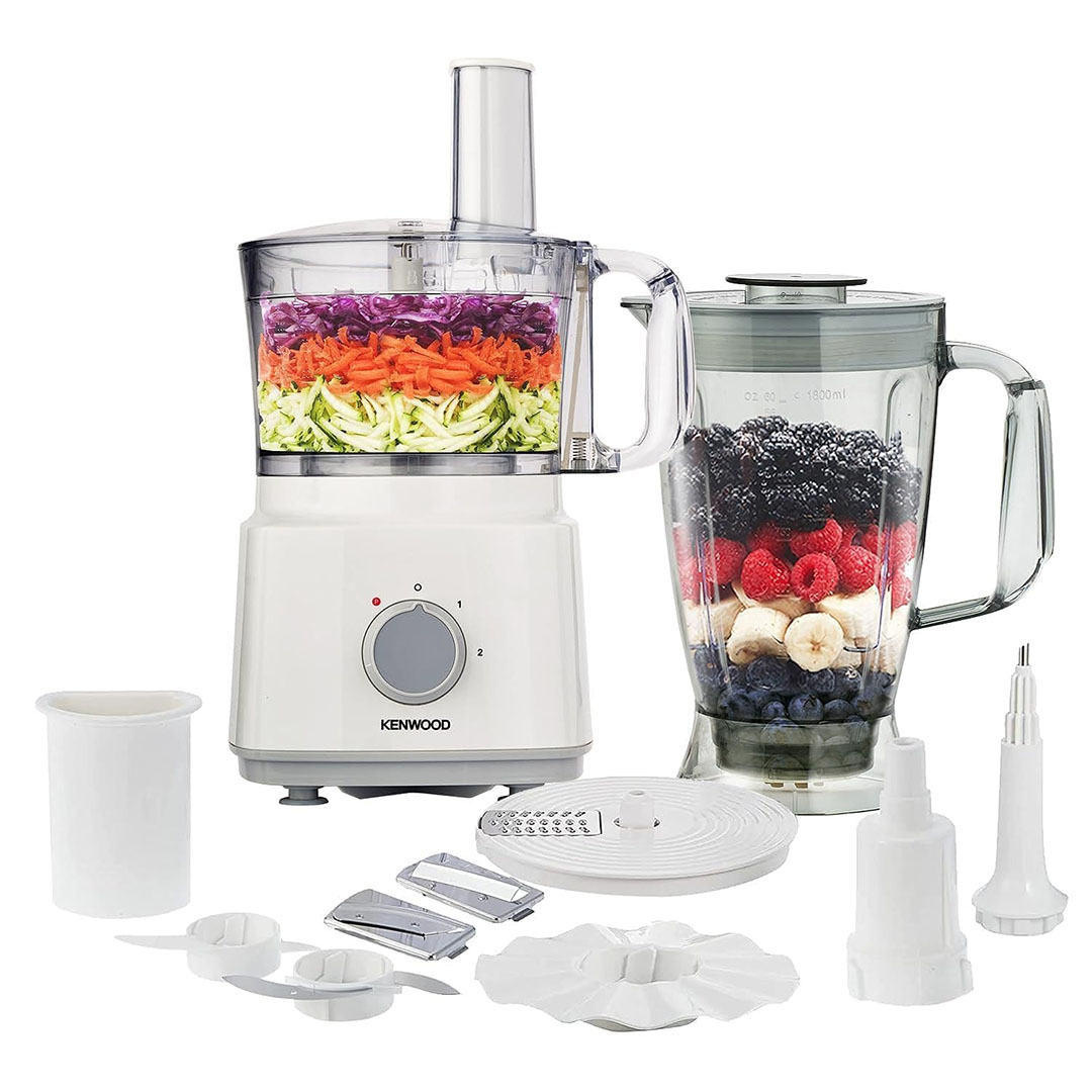 محضر طعام كينوود - 750 وات - 2 لتر - أبيض - FDP03.C0WH