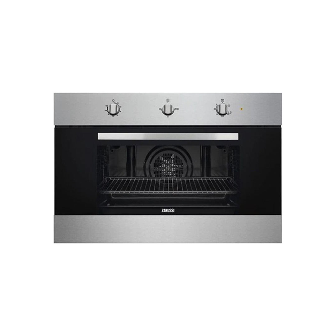 فرن غاز بلت ان زانوسي بشواية كهرباء - 90 سم - فضي - ZOG9990X