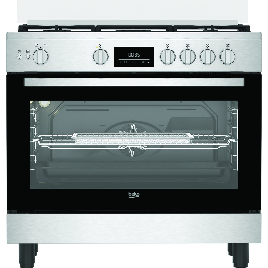 بوتجاز غاز بيكو - 5 شعلة - 90 سم - فضي - BGGR 11225 GX