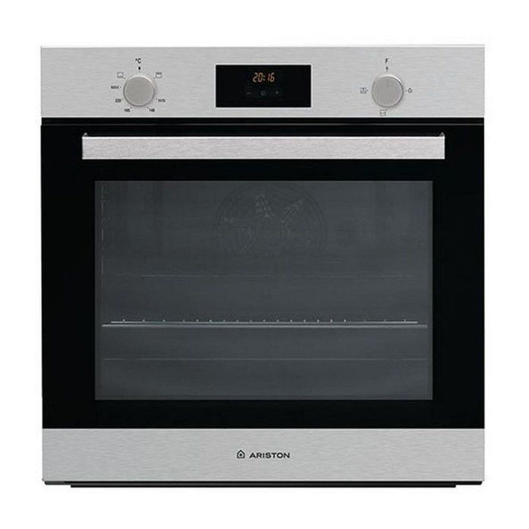 فرن أريستون بلت إن غاز - فضي/أسود - GS 33Y 430 IXA