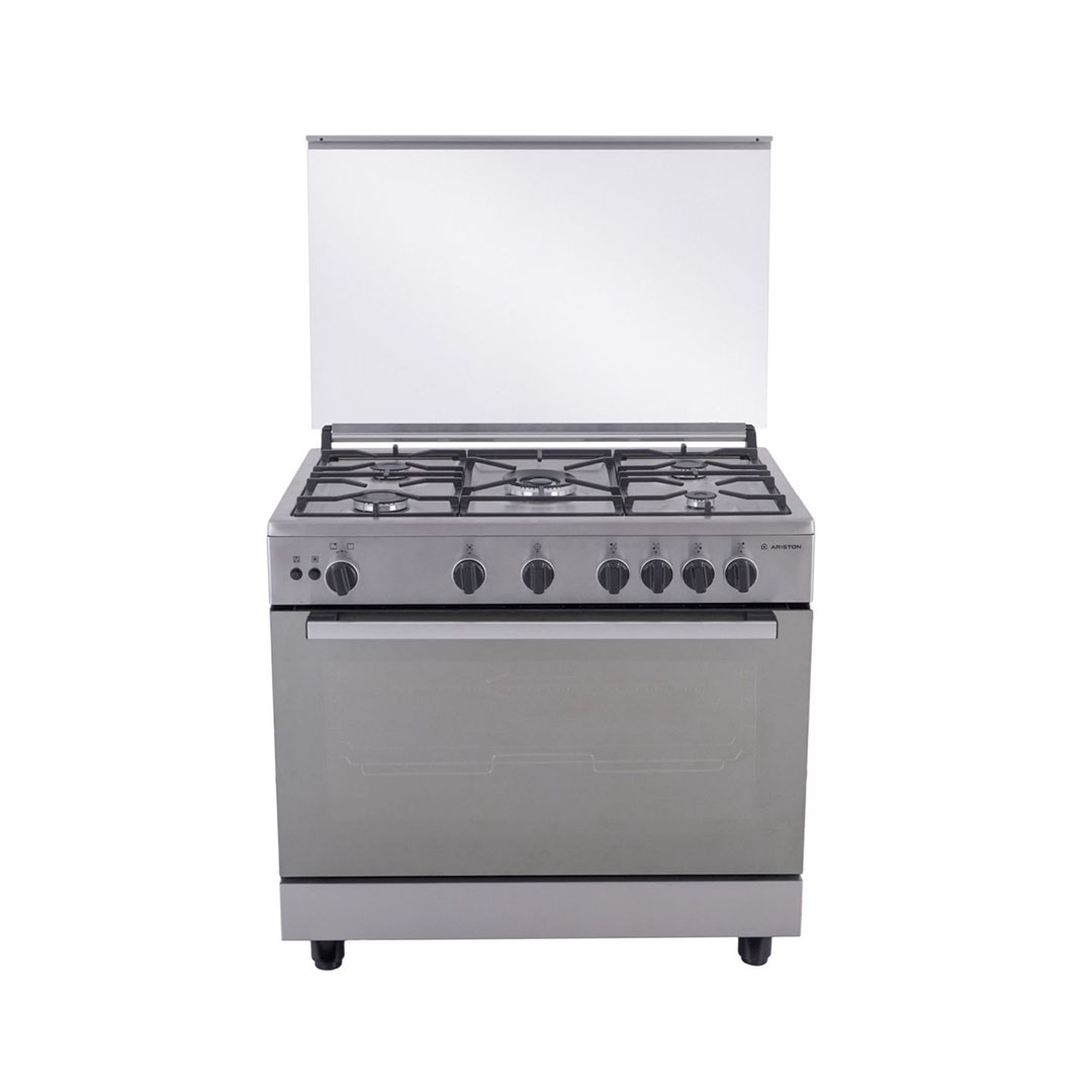 بوتاجاز غاز أريستون - 5 شعلات - ستانلس ستيل - فضي - ARR 9GGF 23125 XNA