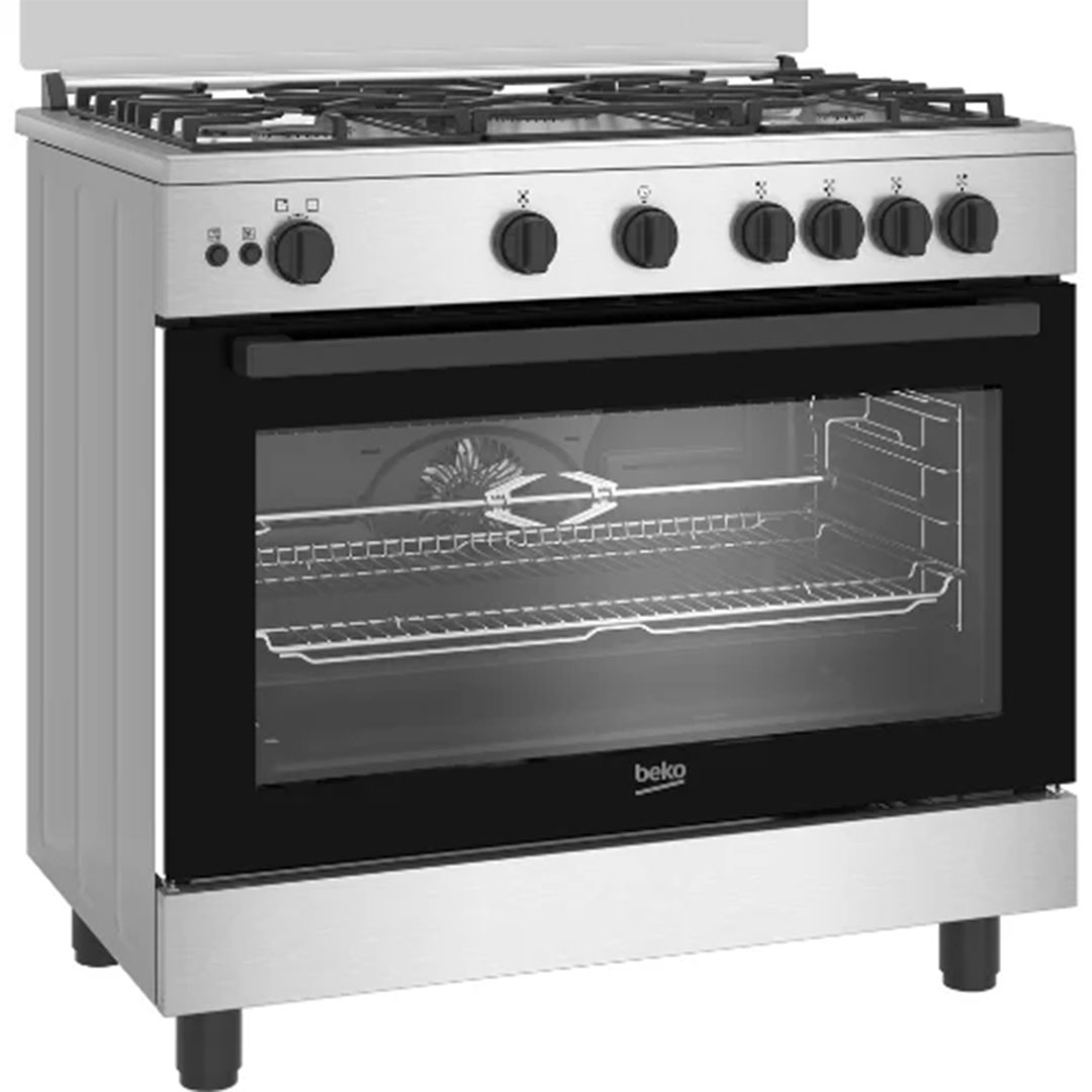 بوتجاز غاز بيكو 5 شعلة - 90 سم - ستانلس ستيل - BGGR 11125 GB