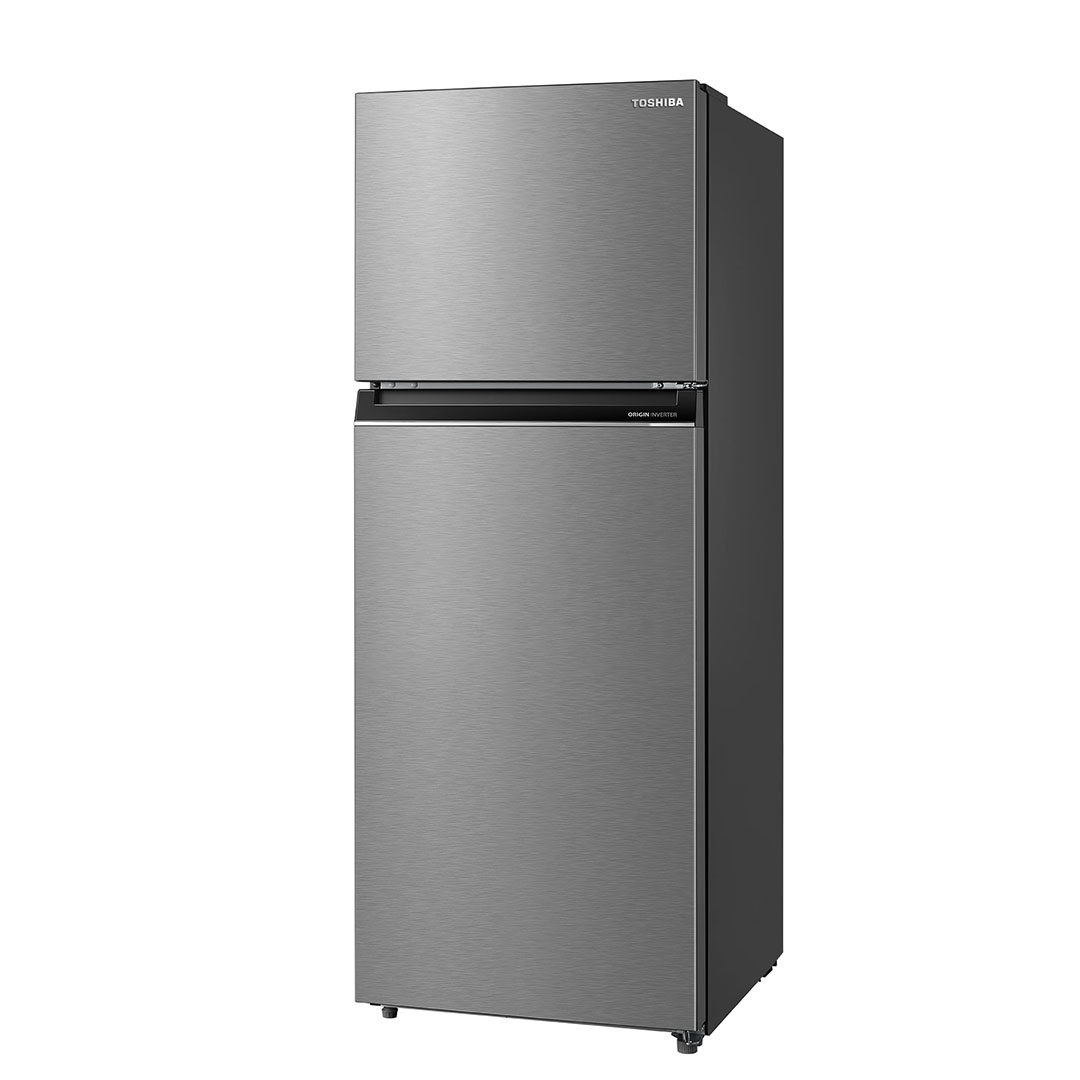 توشيبا ثلاجة - 338 لتر - تروبيكال انفرتر - فضي استانلس - GR-RT468WE-PMN(57)