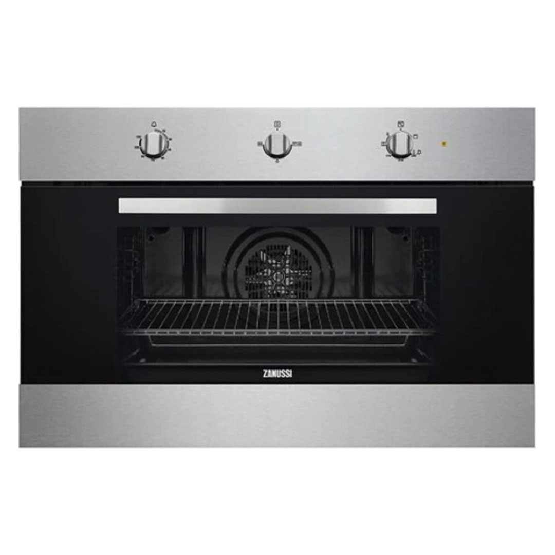 فرن غاز بلت ان زانوسي بشواية كهرباء - 90 سم - فضي - ZOG9990X