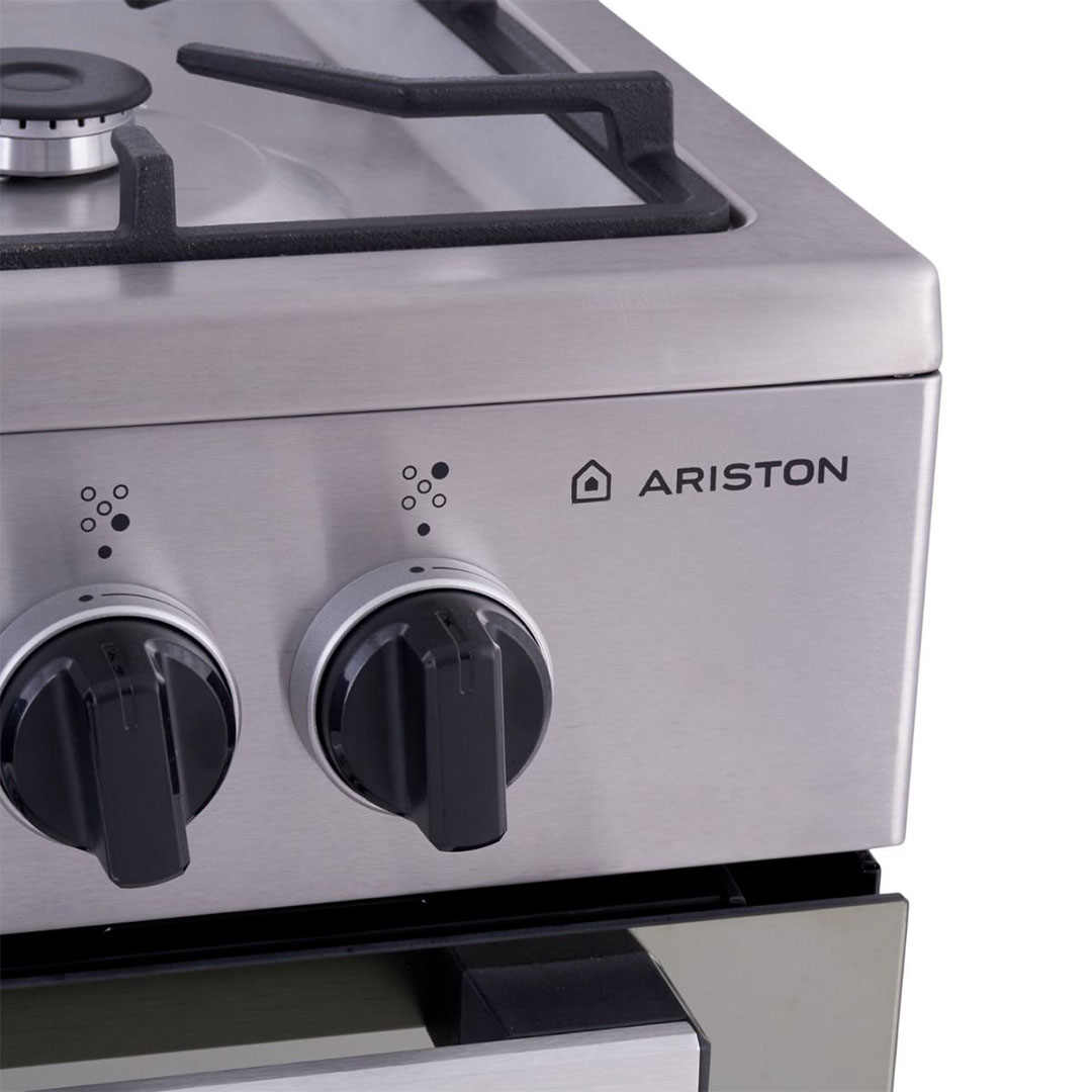 بوتاجاز غاز أريستون - 5 شعلات - ستانلس ستيل - فضي - ARR 9GGF 23125 XNA