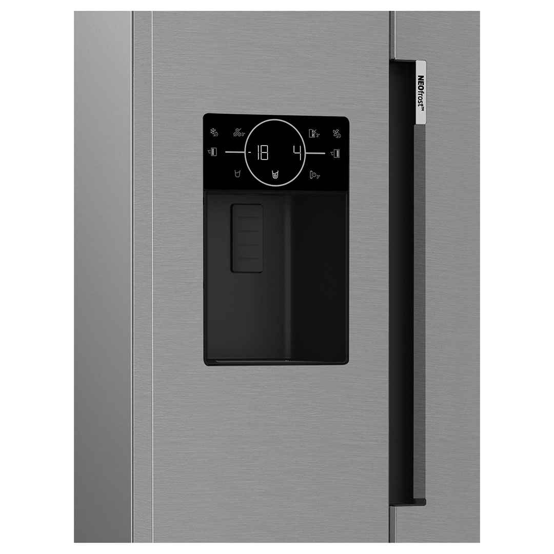 ثلاجة بيكو نوفروست - 525 لترًا - موزع مياه وثلج مباشر - تحكم أمامي بمصابيح LED - GN166130XB