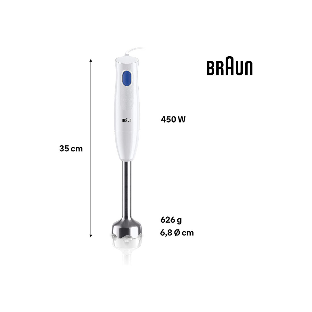 براون هاند بليندر - 450 وات - أبيضMQ10.201MWH