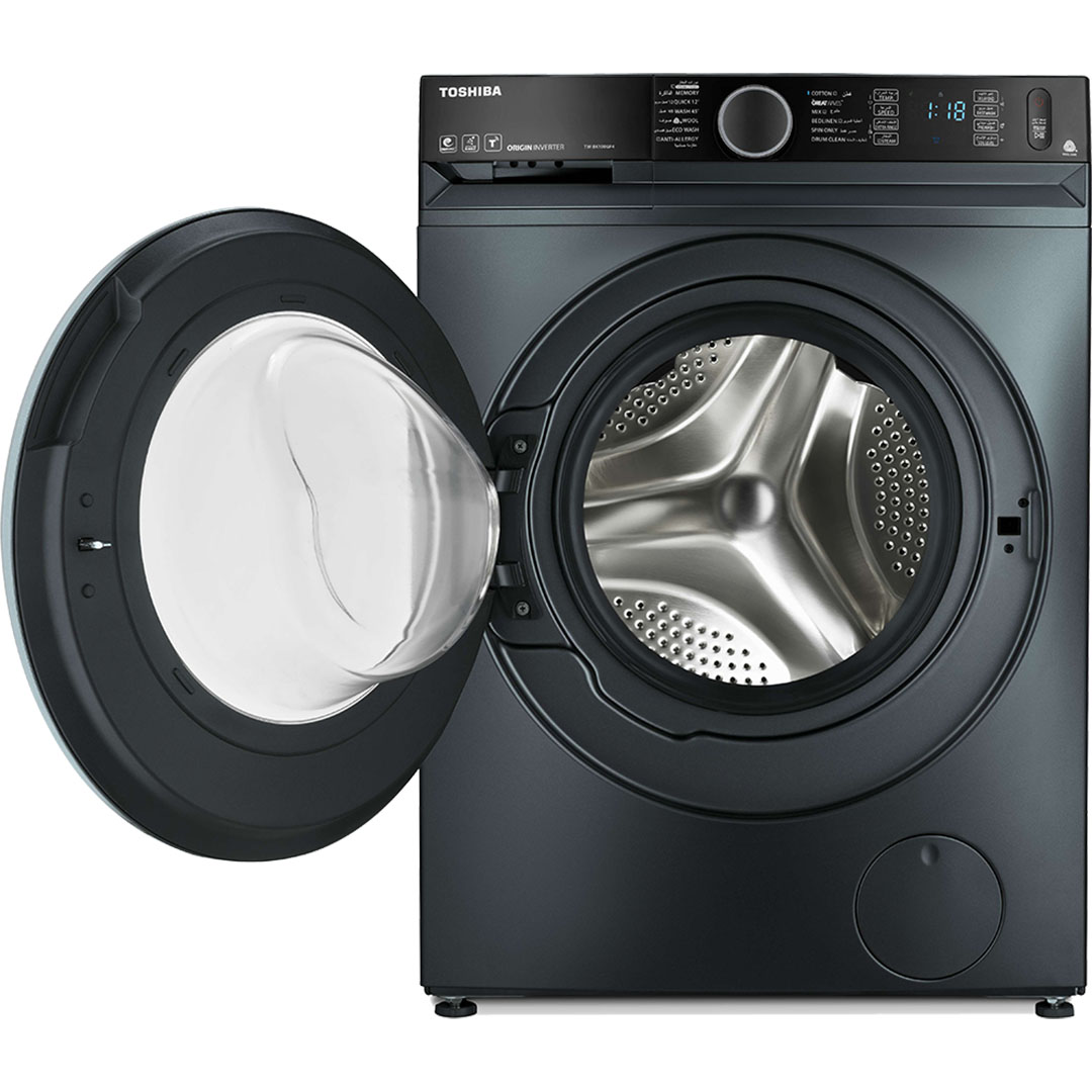 غسالة ملابس فول أوتوماتيك توشيبا ديجيتال انفرتر - 10.5 كجم - رمادي - TWD-BM115GF4EG(MK)
