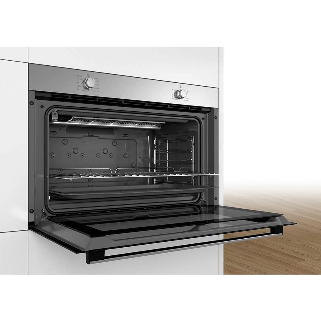 فرن غاز بلت ان بوش سيريز 2 بشواية - 92 لتر - ستانلس ستيل - VGD011BR0M