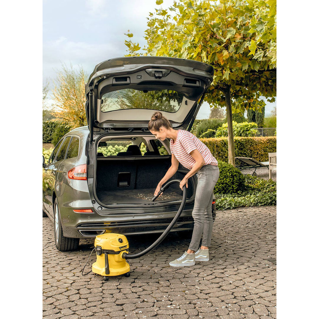 مكنسة كارشر كهربائية BC-WD2 Plus للأتربة والسوائل - 12 لتر - 1000 واط