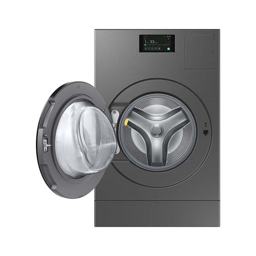 غسالة TCombo الذكية ذات التحميل الأمامي - 25 كجم - مجفف 15 كجم - لون فولاذي داكن - WD25DB8995BZ