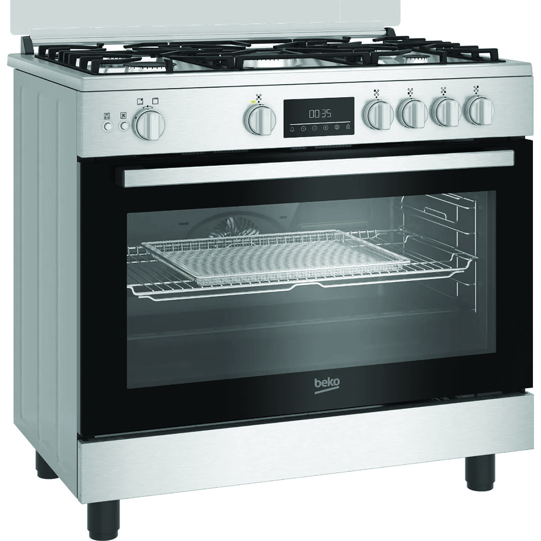 بوتجاز غاز بيكو - 5 شعلة - 90 سم - فضي - BGGR 11225 GX