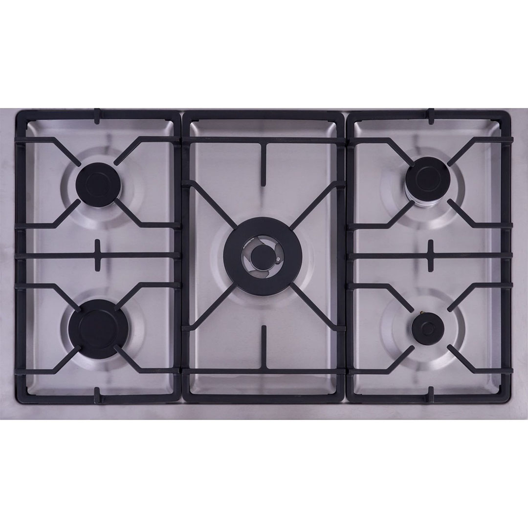 بوتاجاز غاز أريستون - 5 شعلات - ستانلس ستيل - فضي - ARR 9GGF 23125 XNA