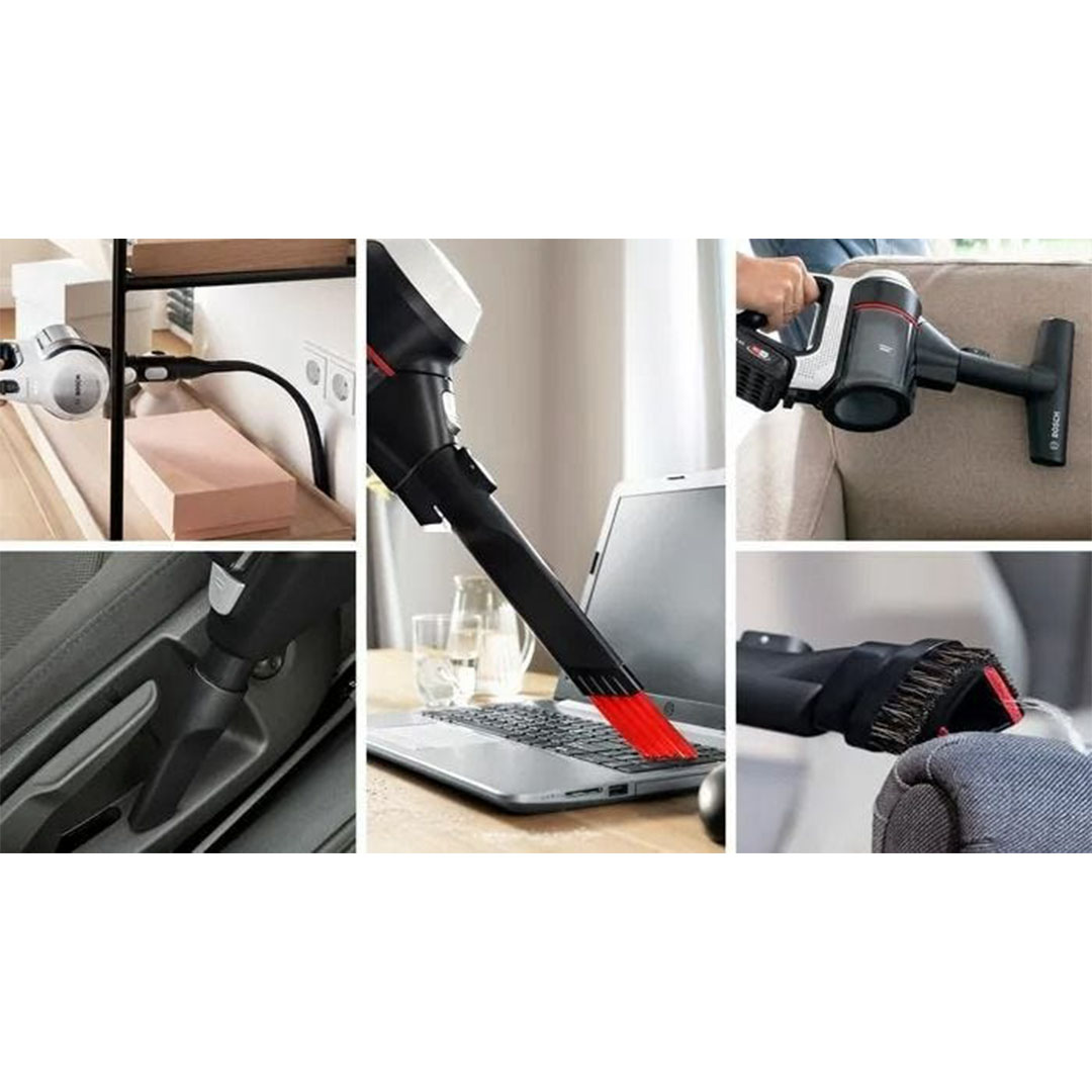 مكنسة كهربائية عمودية ومحمولة بوش - Unlimited 7 - بدون كيس قابلة للشحن - 54 وات - اسود - BCS711XXL