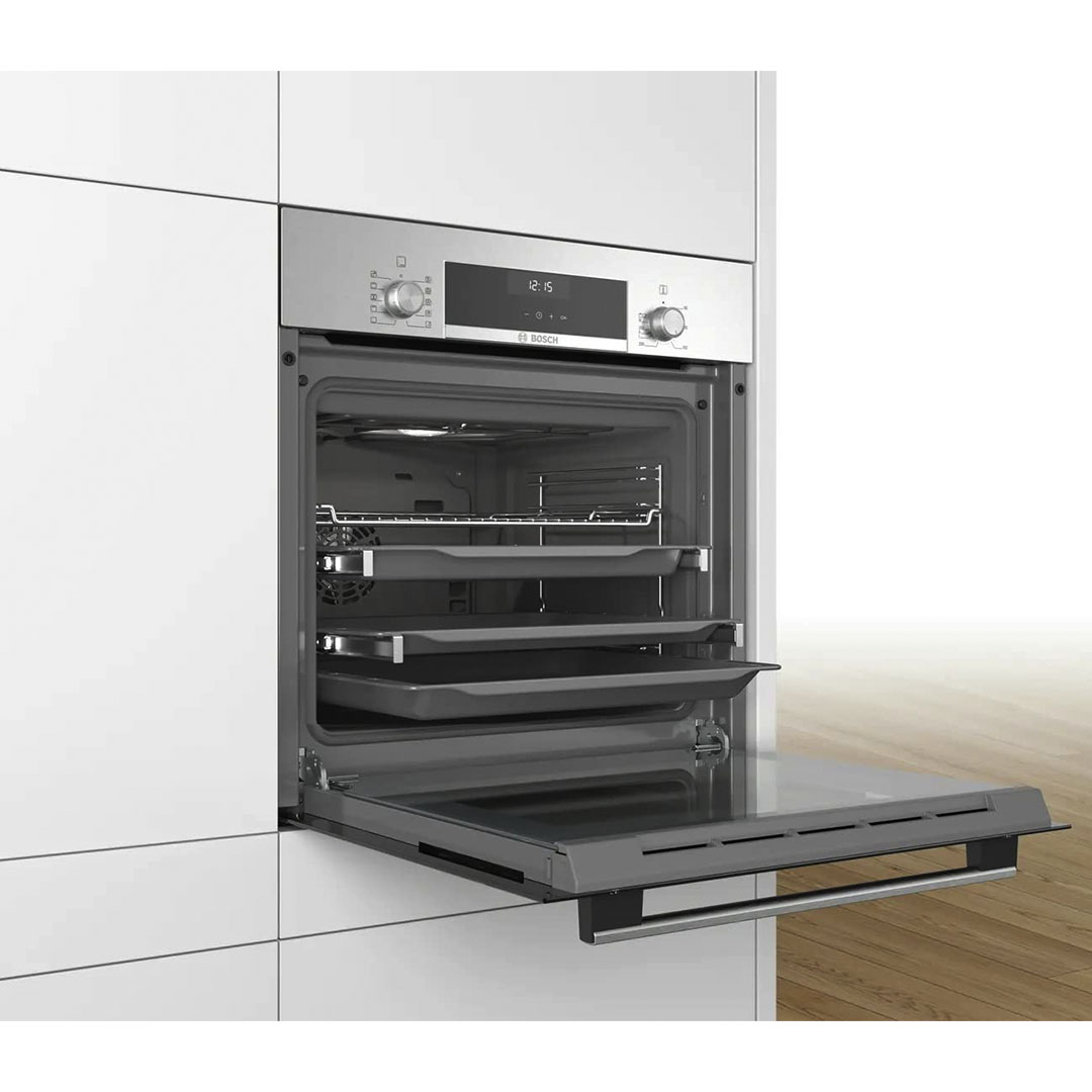 فرن كهربائي بلت أن بوش سيرىز 6 - 66 لتر - بشواية ستانلس ستيل - HBJ558YS0G