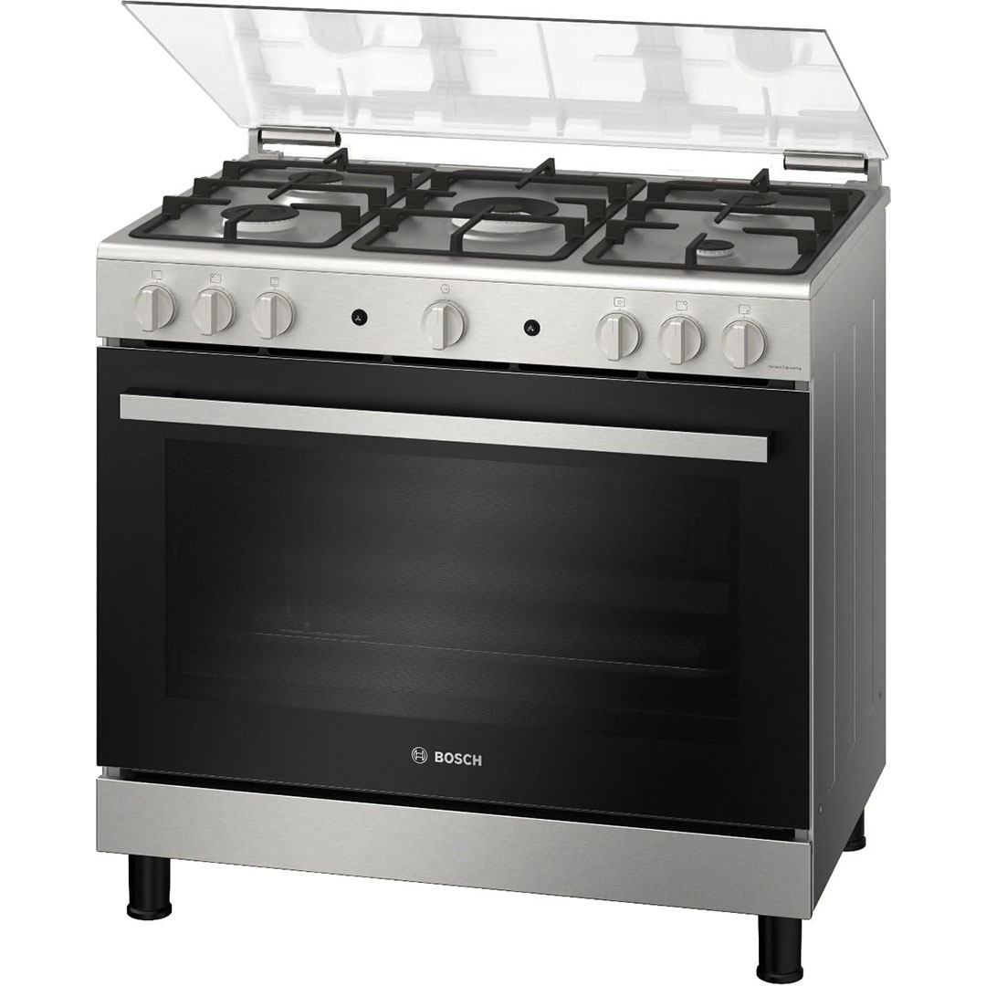 بوتجاز بوش غاز بفرن وشواية سيريز 2 - 90 سم - 5 شعلة - HGV1F8Y50S