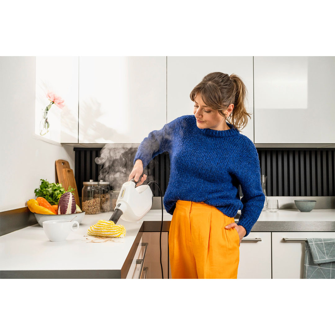 آلة تنظيف من كارشر بالبخار SC 1 -  1500 وات - أبيض