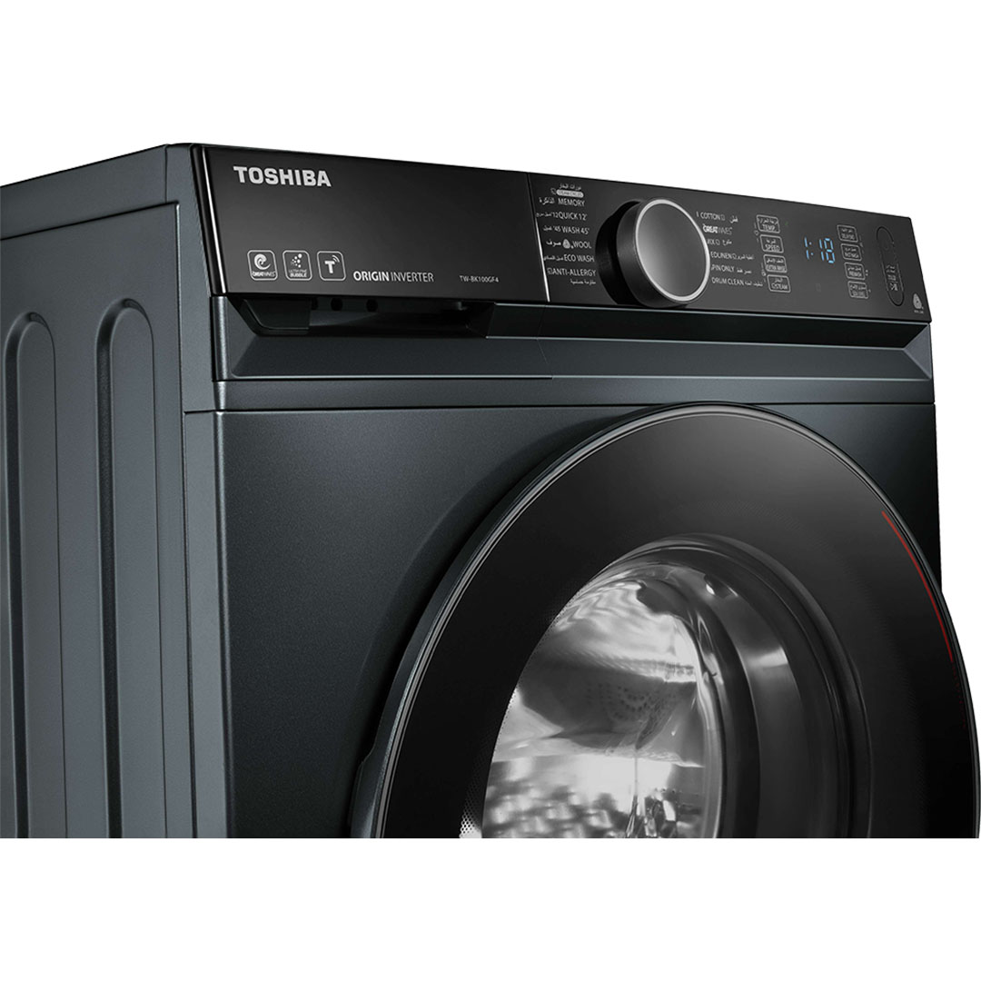 غسالة ملابس فول أوتوماتيك توشيبا ديجيتال انفرتر - 10.5 كجم - رمادي - TWD-BM115GF4EG(MK)