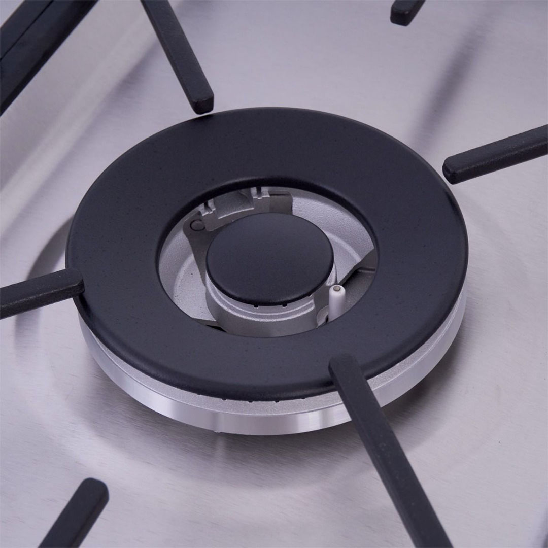 بوتاجاز غاز أريستون - 5 شعلات - ستانلس ستيل - فضي - ARR 9GGF 23125 XNA